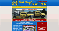 Desktop Screenshot of eastcoasttowing.net